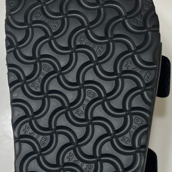 New Birkenstock Arizona Black Sandal Birko-Flor Suede Footbed Unisex Size 42 - Picture 7 of 8